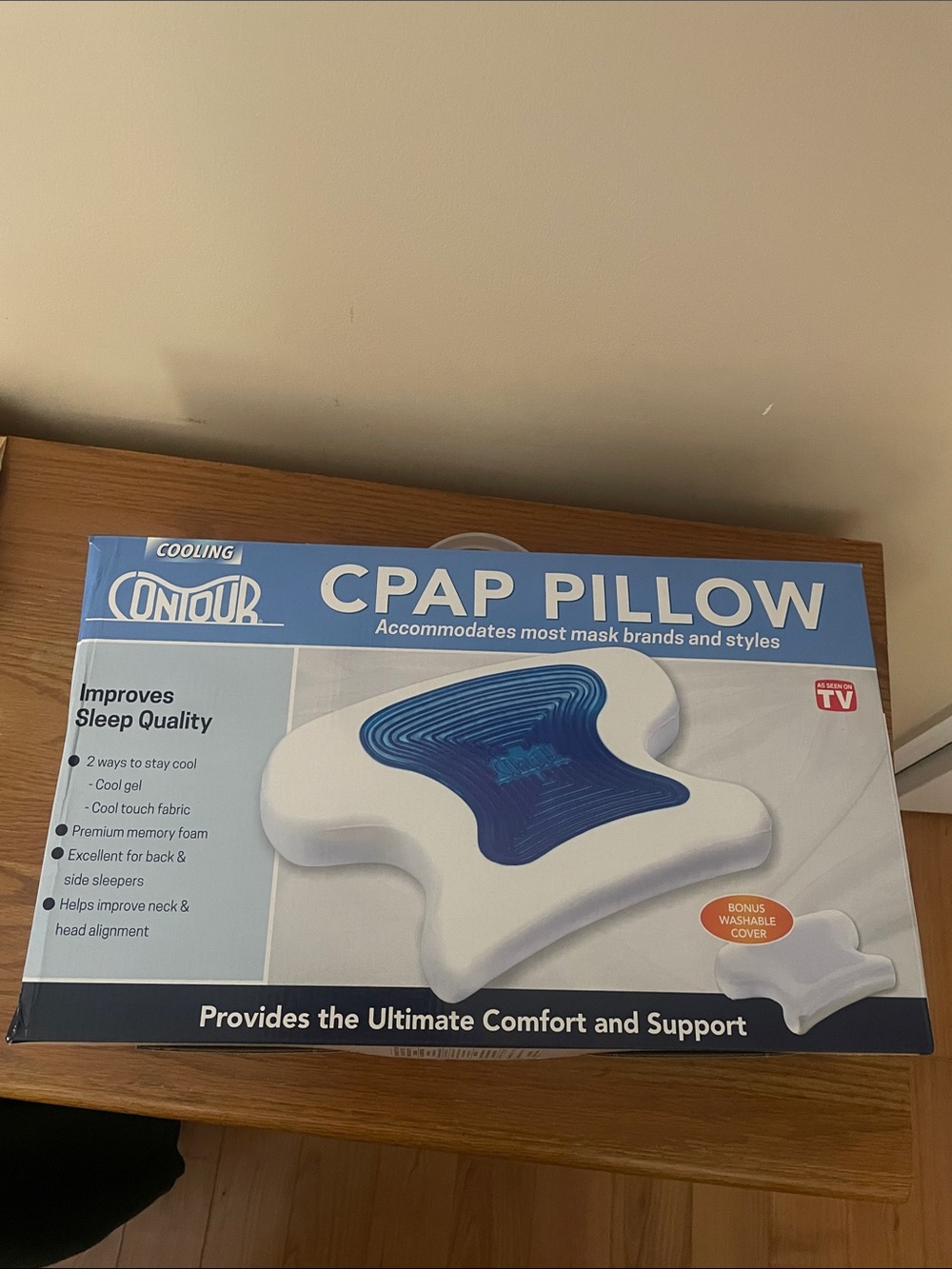 Contour Cooling CPAP Memory Foam Pillow